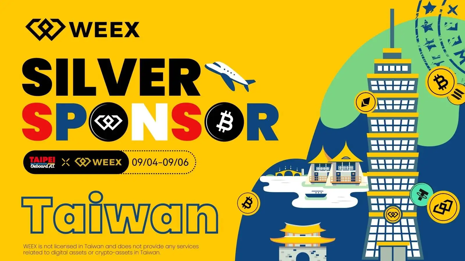 WEEX唯客交易所连续两年赞助台北区块链周 推动Web3与AI融合发展
